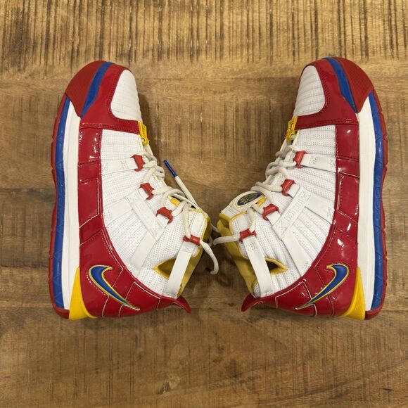 Nike‎ Zoom LeBron 3 SuperBron Men’s Size 7.5 White Varsity Red AO2434-100
